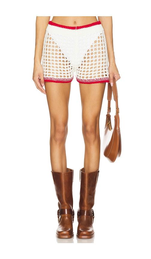 superdown bronwin short in white.