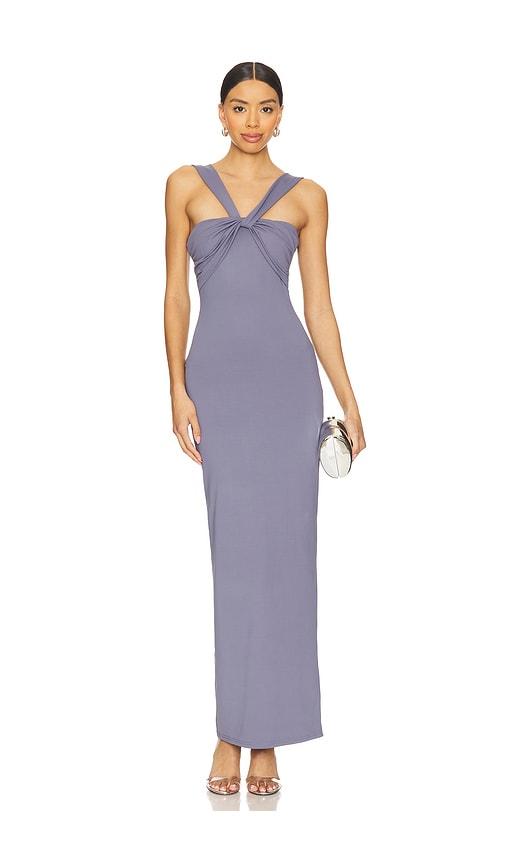 superdown bronwyn maxi dress in slate.