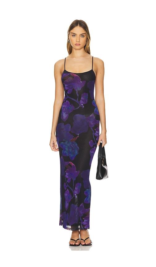 superdown calla maxi dress in purple.