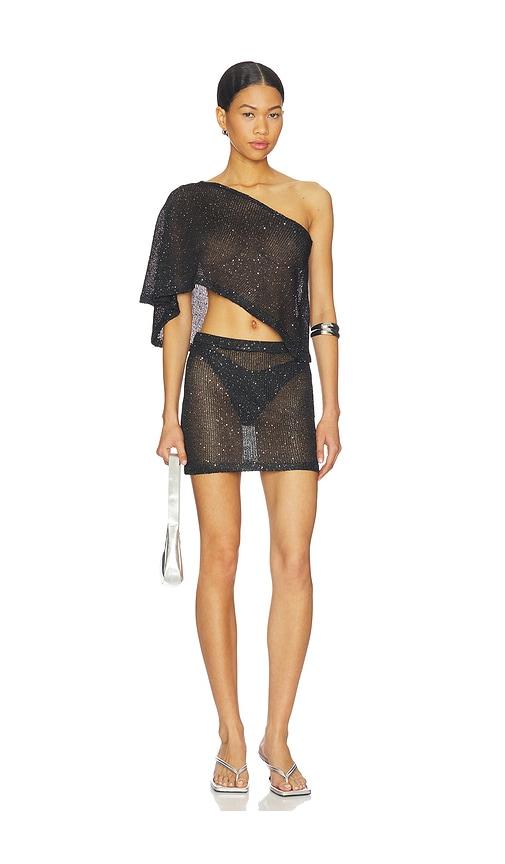 superdown charlena skirt set in black.