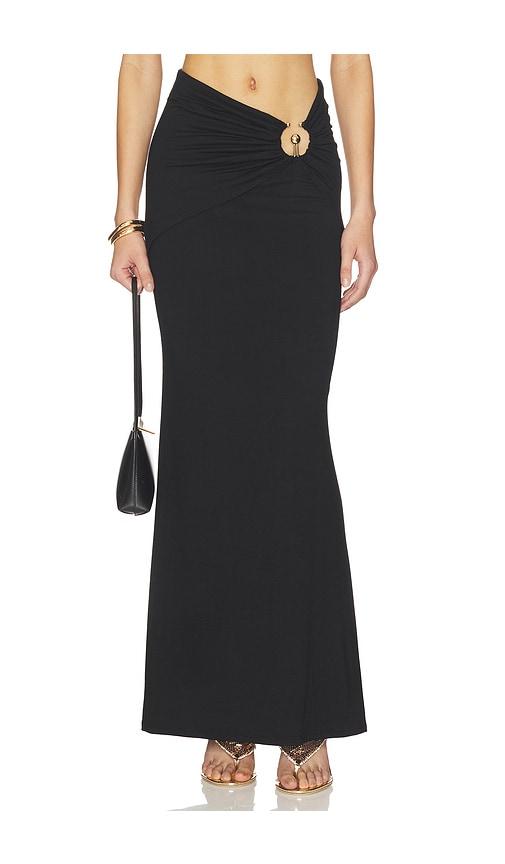 superdown clayre maxi skirt in black.