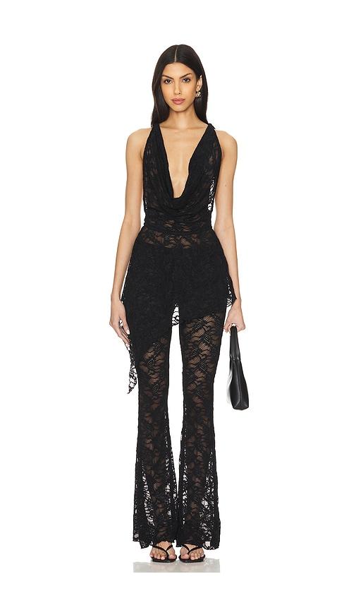 superdown colson pant set in black.