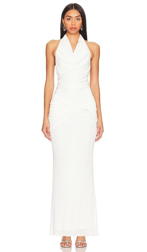 superdown dahlia gown in white.