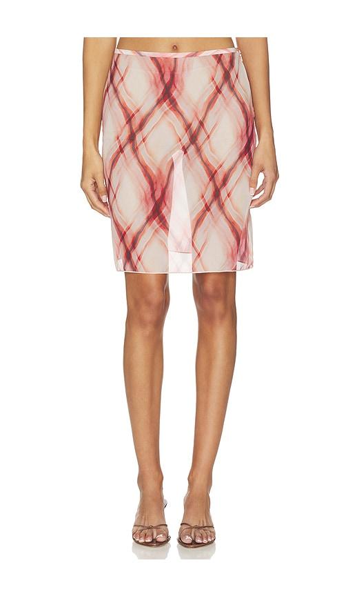 superdown dalary skirt in red.