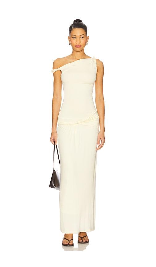 superdown devin maxi dress in cream.