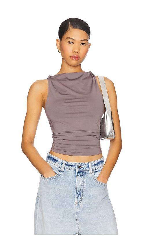 superdown emile top in grey.