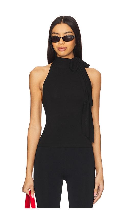 superdown genevieve top in black.