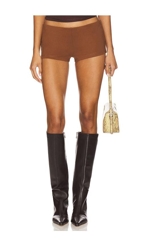superdown giovanna micro short in brown.