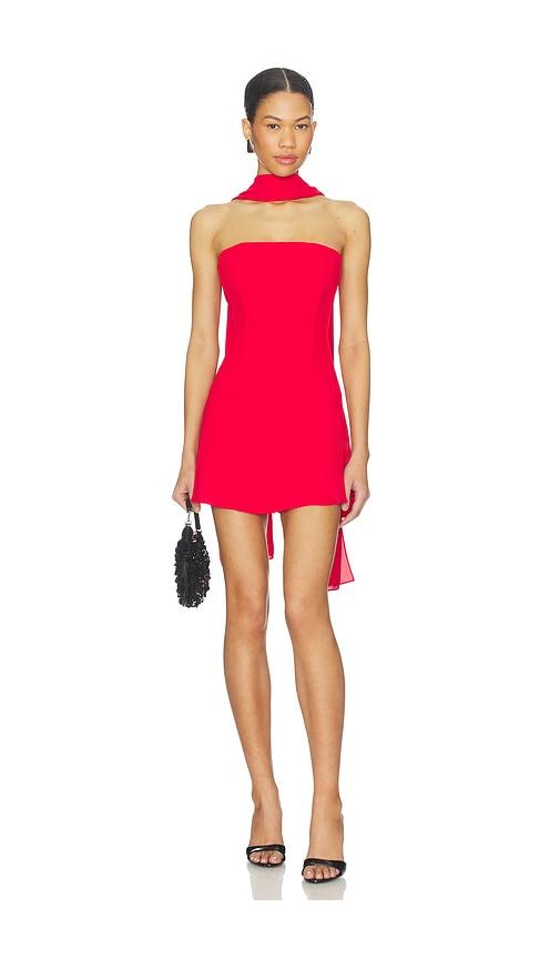 superdown jayleen mini dress in red.