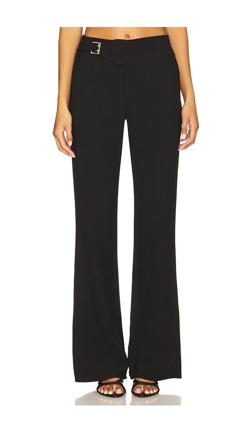 superdown jessica bootcut pant in black.
