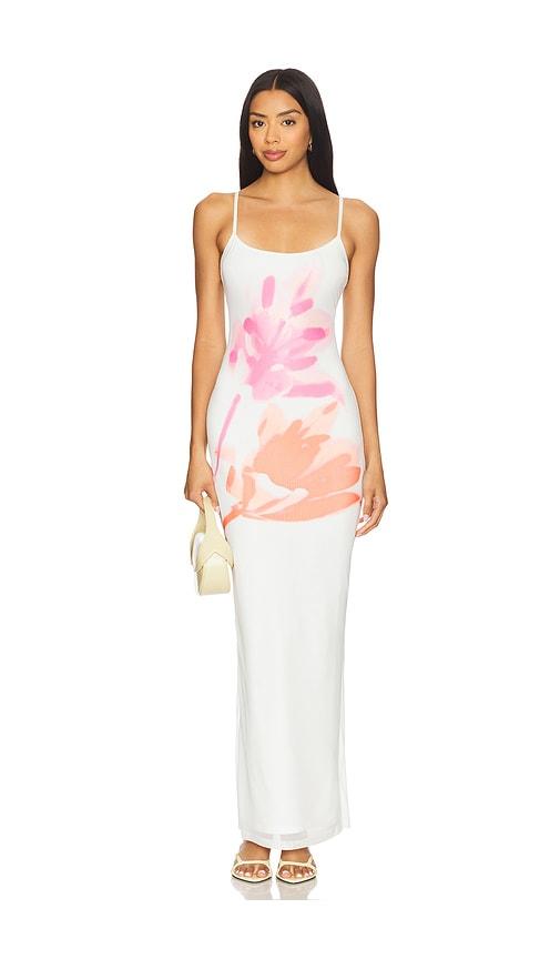 superdown jobelle maxi dress in white.