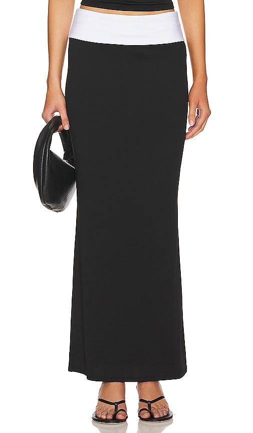 superdown jodie maxi skirt in black.
