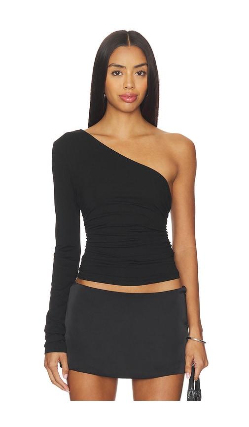 superdown karasi top in black.