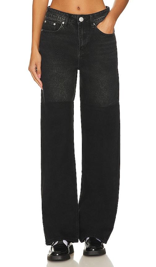 superdown kenny contrast jeans in black.