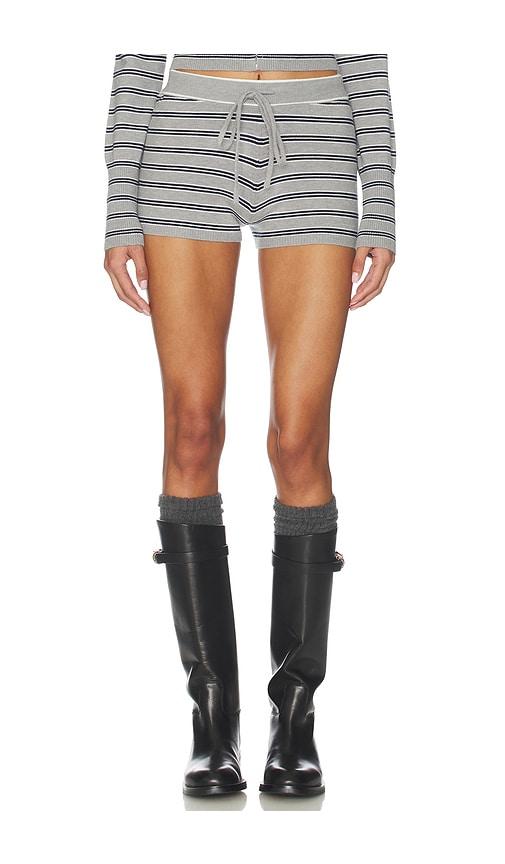 superdown kieryn knit short in grey.
