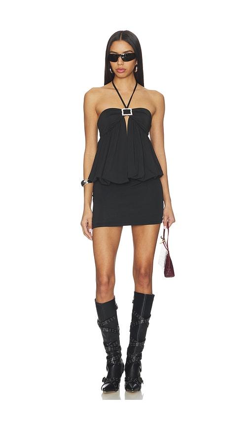 superdown kitura mini dress in black.
