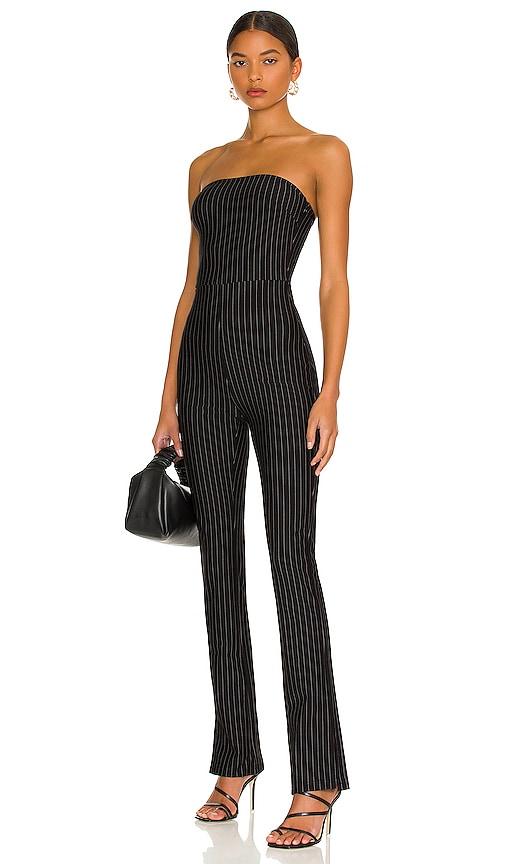 superdown kristina jumpsuit in black.