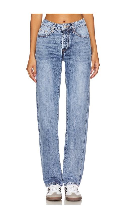 superdown lanie jeans in blue.
