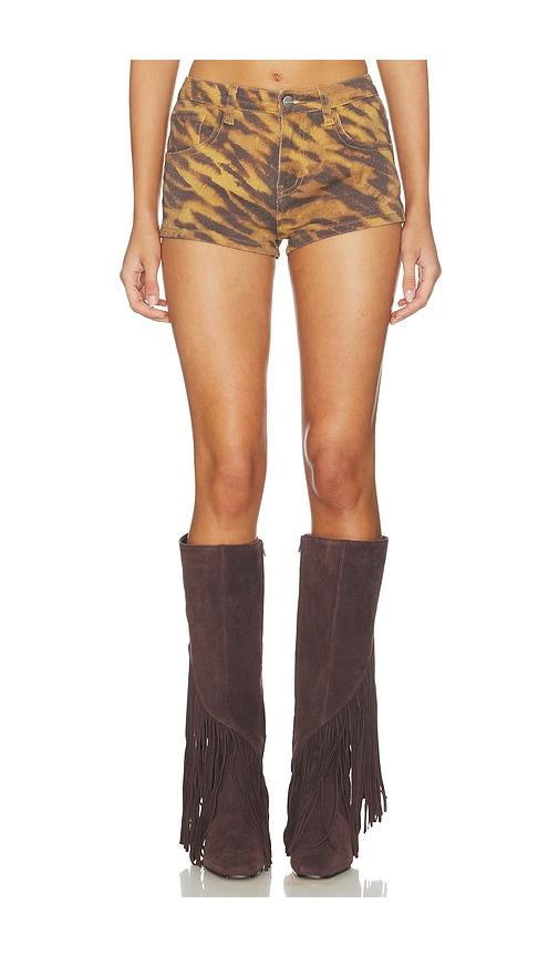 superdown linnea short in brown.