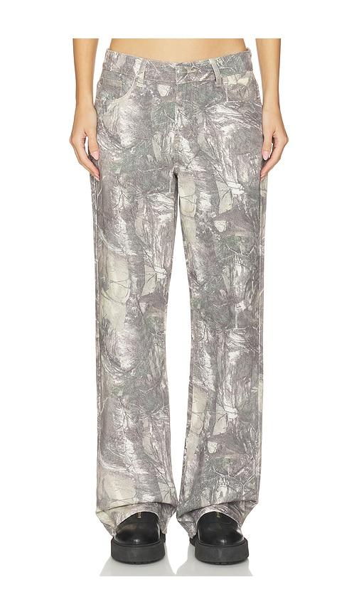 superdown lottie camo jean in sage.