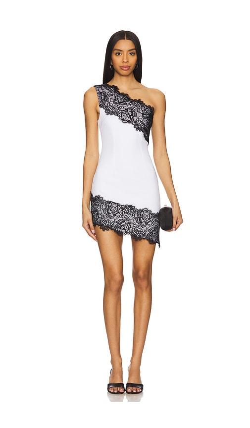 superdown lucyana mini dress in white.