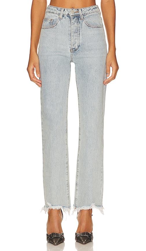 superdown marilyn denim jeans in denim-light.