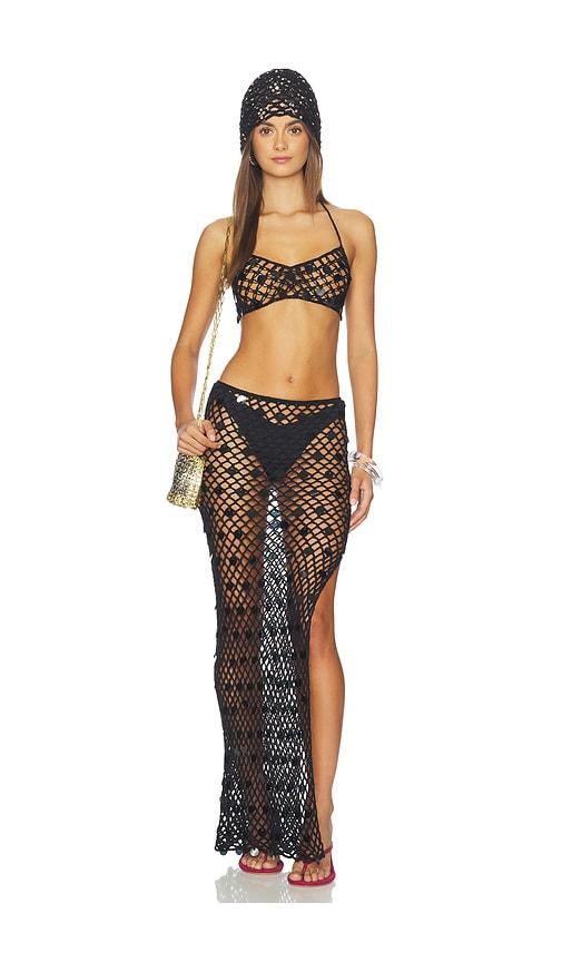 superdown marlie skirt set in black.