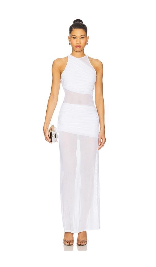 superdown merri maxi dress in white.