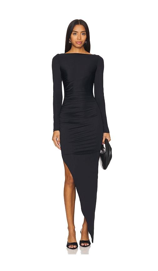 superdown milly maxi dress in black.