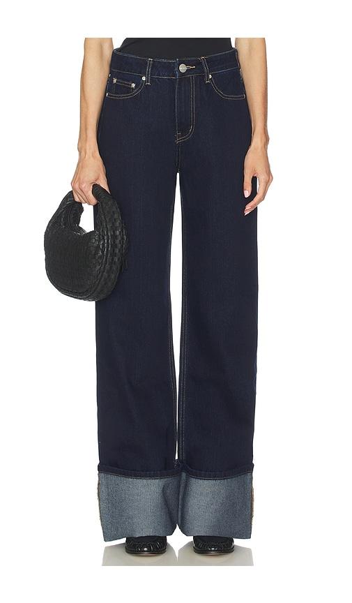 superdown misa cuffed jean in blue.