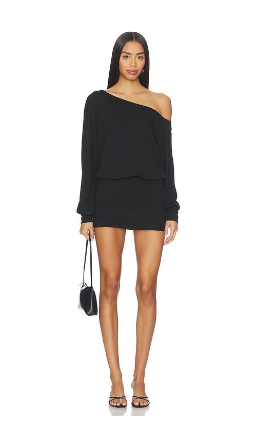 superdown rosabella mini dress in black.