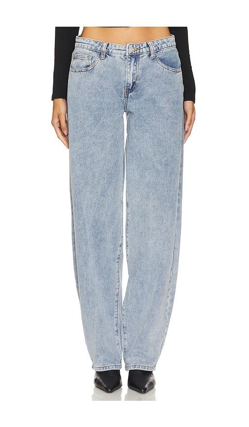 superdown roxanna horseshoe jeans in denim-light.