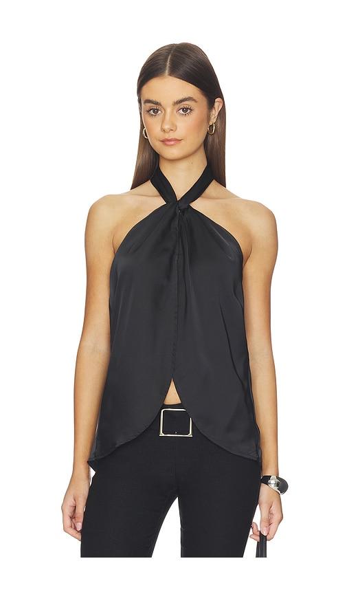 superdown samantha halter top in black.