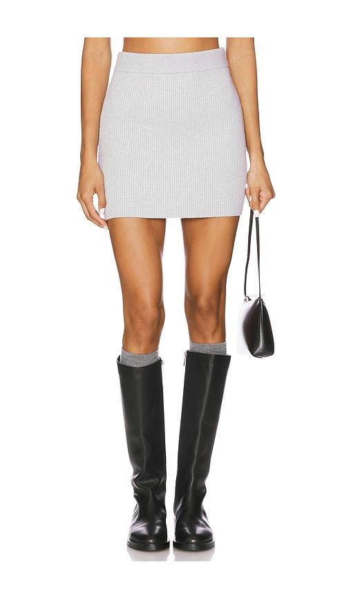superdown sariyah mini skirt in grey.