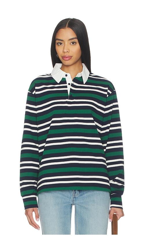 superdown sashia polo top in green.