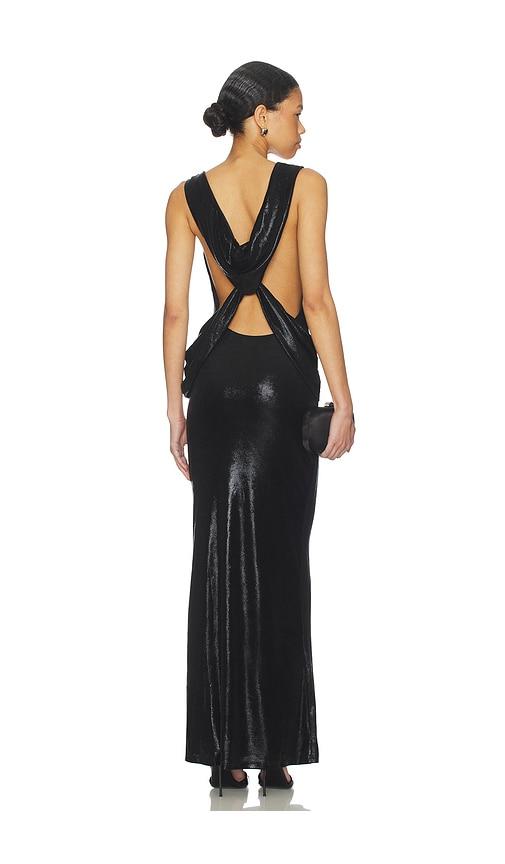 superdown stacy maxi dress in black.