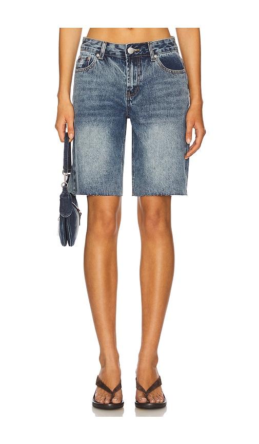 superdown teresa short in blue.