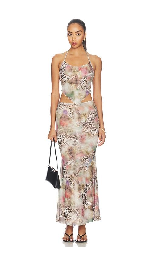 superdown tia maxi skirt set in neutral.