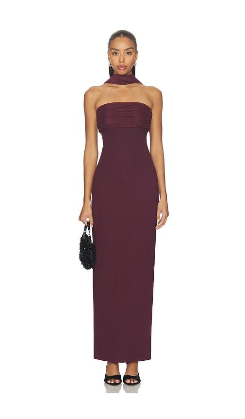 superdown tierra maxi dress in purple.