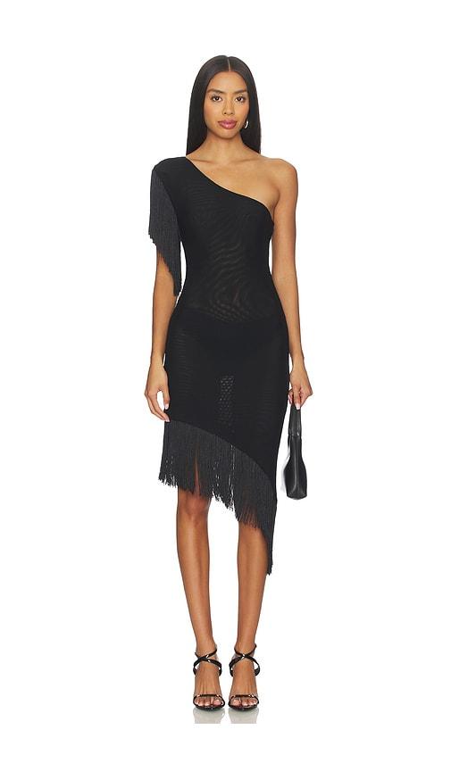superdown tisa dress in black.