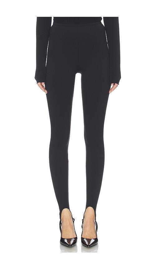 superdown tyla stirrup pant in black.