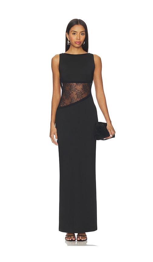 superdown vivica maxi dress in black.