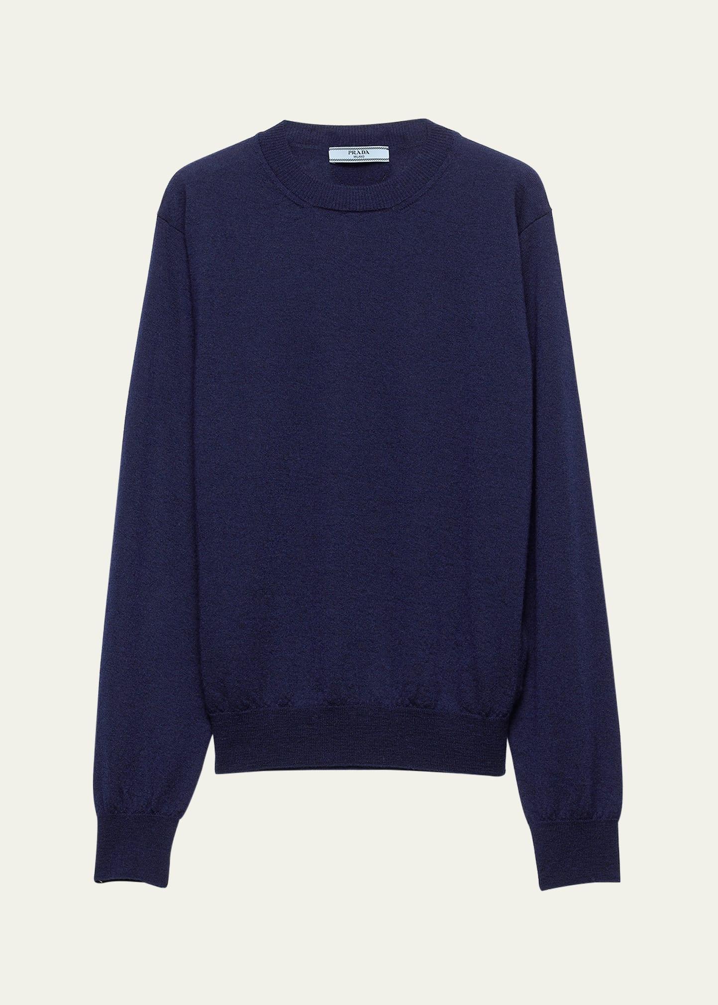 superfine cashmere knit crewneck sweater