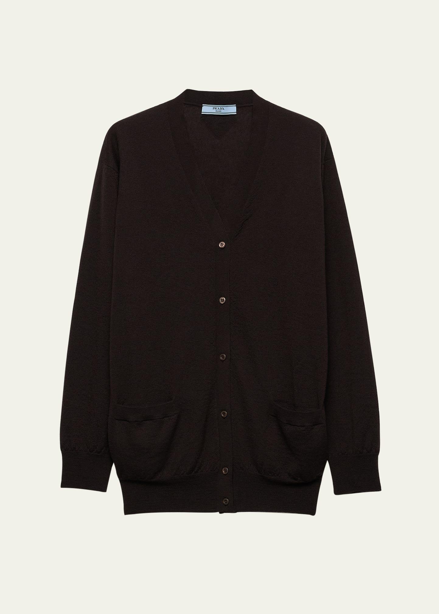 superfine cashmere v-neck cardigan