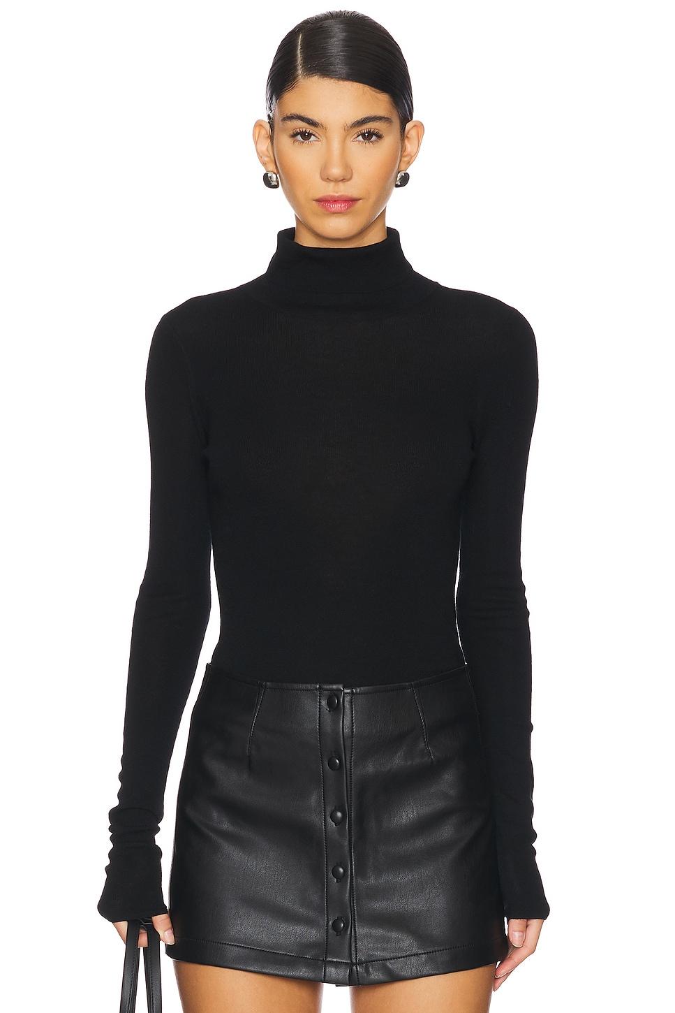 superfine merino fitted turtleneck