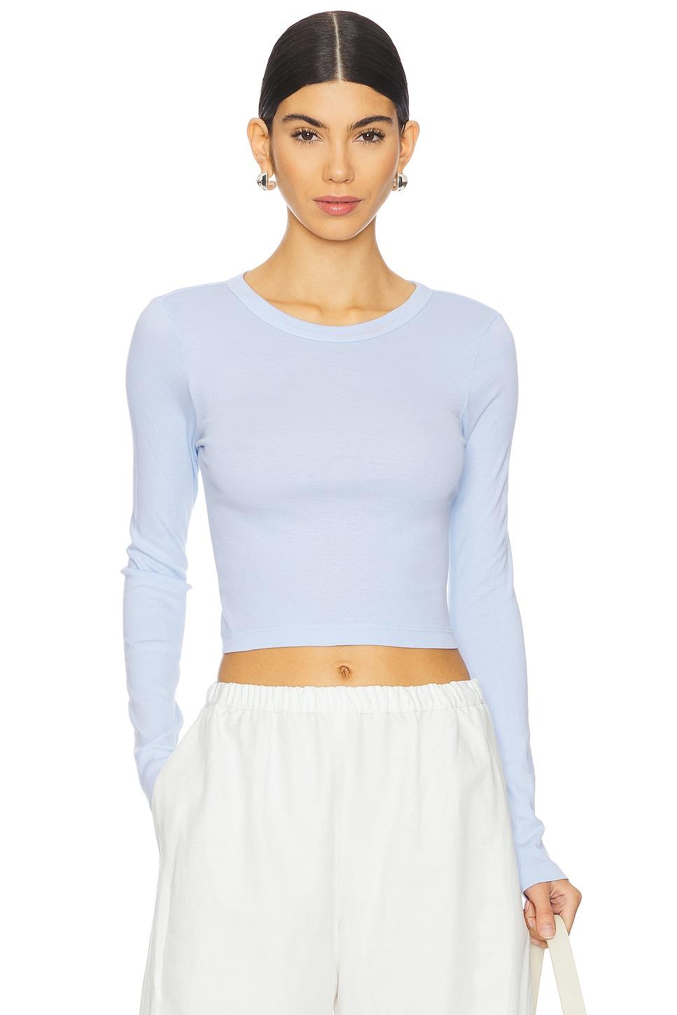 supima baby long sleeve cropped top