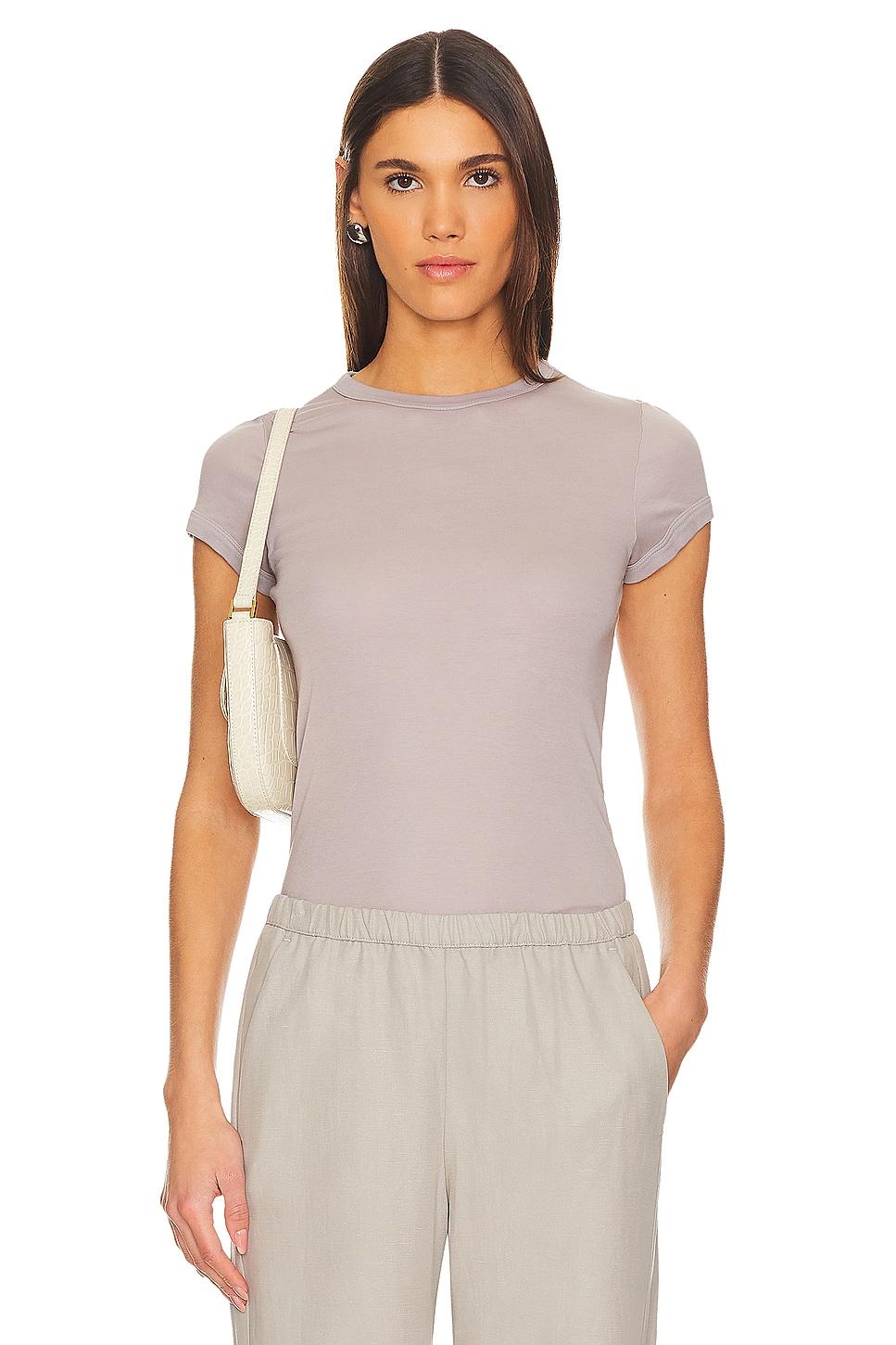 supima cotton cap sleeve crew