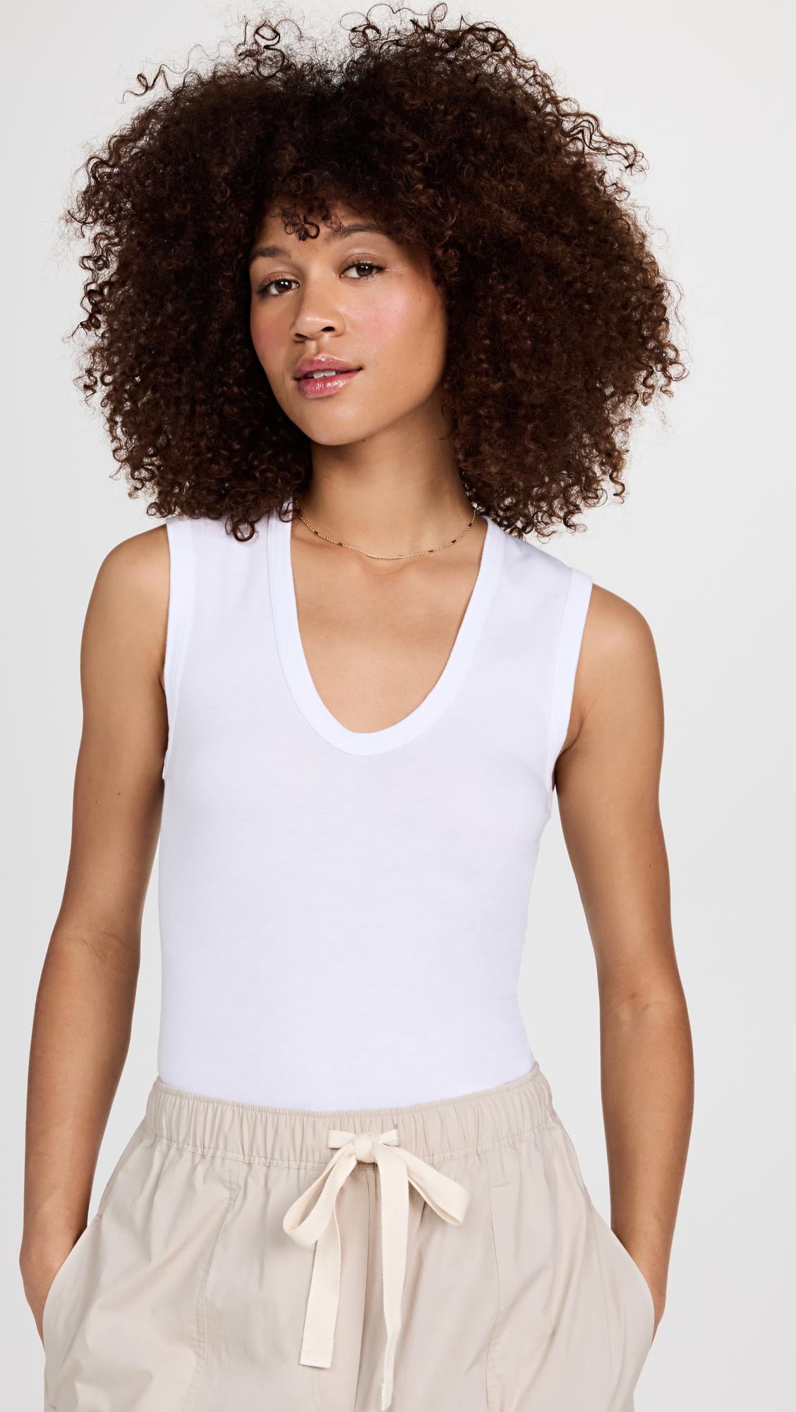 supima cotton essential sleeveless tank