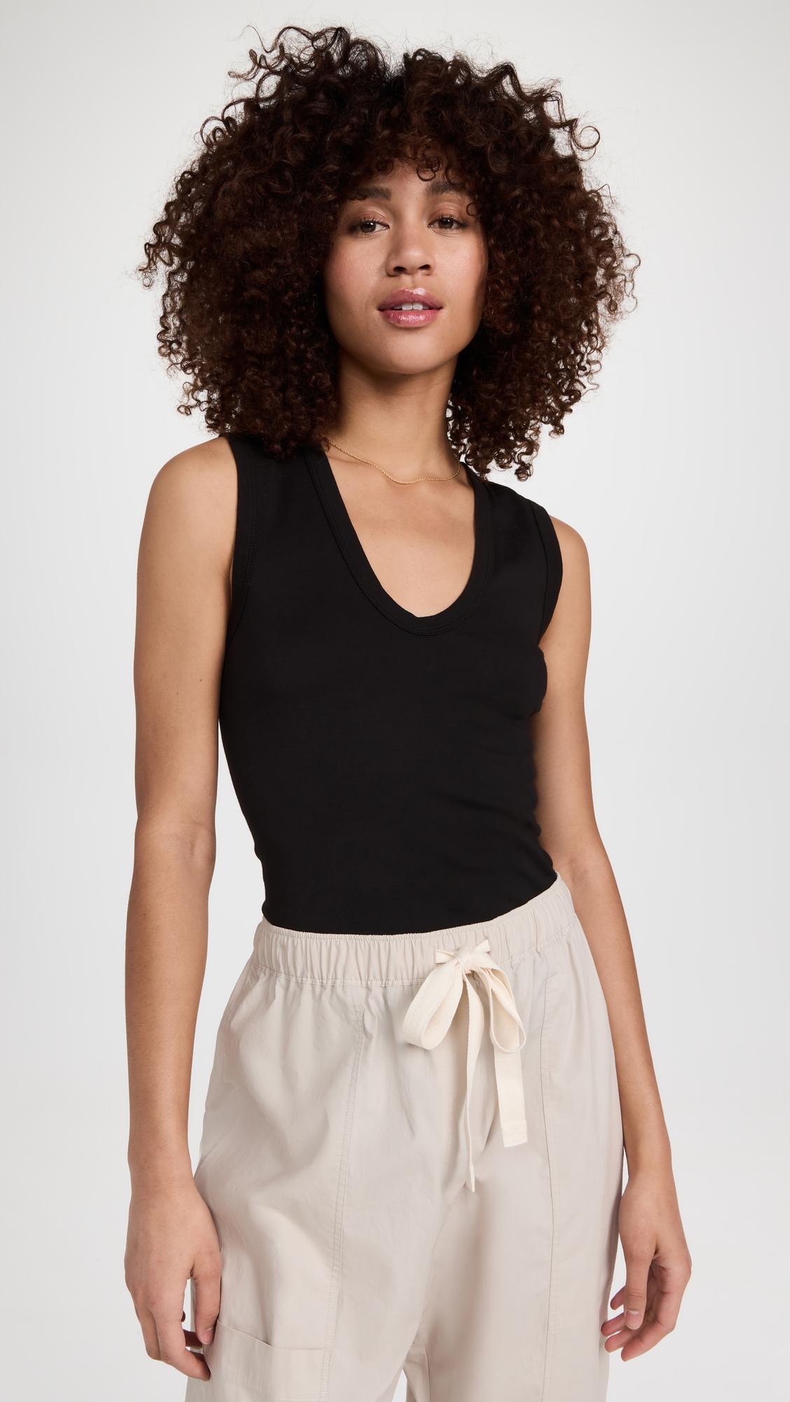 supima cotton essential sleeveless tank