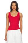 supima rib scoop tank